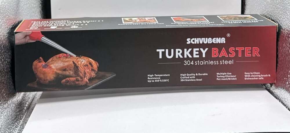 Schvubenr Turkey Baster 304 Stainless Steel Red